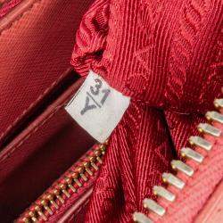 Prada Pink Medium Saffiano Lux Open Promenade Satchel