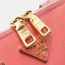 Prada Pink Medium Saffiano Lux Open Promenade Satchel