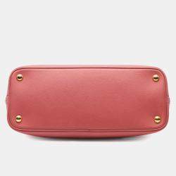 Prada Pink Medium Saffiano Lux Open Promenade Satchel