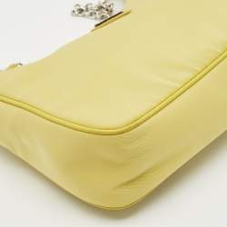 Prada Yellow Nylon and Saffiano Leather Re-Edition 2005 Shoulder Bag