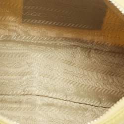 Prada Yellow Nylon and Saffiano Leather Re-Edition 2005 Shoulder Bag