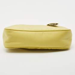 Prada Yellow Nylon and Saffiano Leather Re-Edition 2005 Shoulder Bag