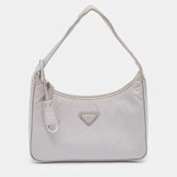 Prada Lilac Re-Nylon Re-Edition 2000 Baguette Bag