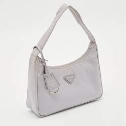 Prada Lilac Re-Nylon Re-Edition 2000 Baguette Bag