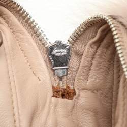 Prada Blush Pink Fox Fur and Python Leather Crossbody Bag