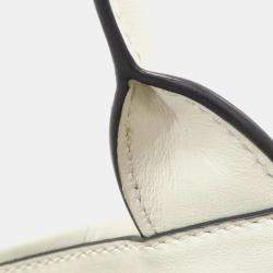 Prada Soft Calfskin Triangolo Symbole Embossed Tote Bag