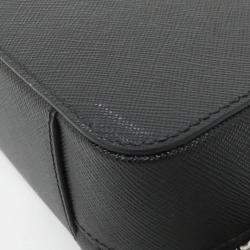 Prada Black Leather Logo Handbag