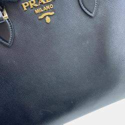 Prada Black Saffiano Soft Calfskin Tote Bag