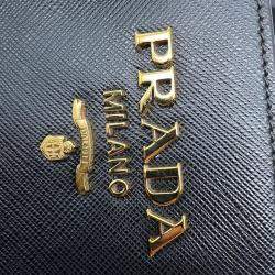 Prada Black Saffiano Soft Calfskin Tote Bag