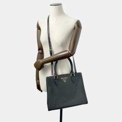 Prada Black Saffiano Soft Calfskin Tote Bag
