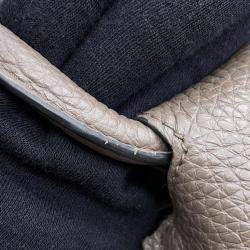 Prada Nero Vitello Daino Leather Top Handle Bag 