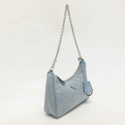 Prada Light Blue Nylon Re-Edition 2005 Shoulder Bag