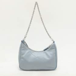 Prada Light Blue Nylon Re-Edition 2005 Shoulder Bag