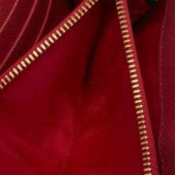 Pre Owned Prada Black Saffiano Leather Flap Continental Wallet