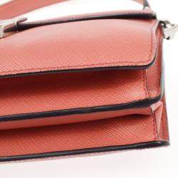 Prada Pink Saffiano Leather 2way Handbag