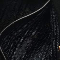 Prada Black Vitello Phoenix Leather Tote