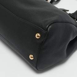 Prada Black Vitello Phoenix Leather Tote