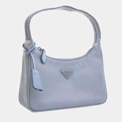 Prada Blue Mini Re Nylon Re Edition 2000 Shoulder Bag