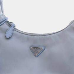 Prada Blue Mini Re Nylon Re Edition 2000 Shoulder Bag