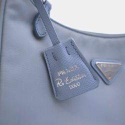 Prada Blue Mini Re Nylon Re Edition 2000 Shoulder Bag