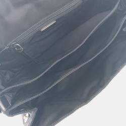Prada Black Medium Padded Re-Nylon Triangle Shoulder Bag
