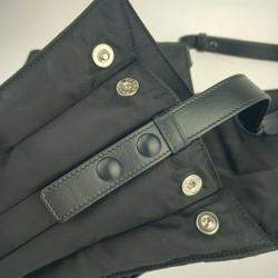 Prada Black Medium Padded Re-Nylon Triangle Shoulder Bag