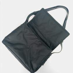 Prada Black Medium Padded Re-Nylon Triangle Shoulder Bag