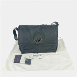 Prada Black Medium Padded Re-Nylon Triangle Shoulder Bag
