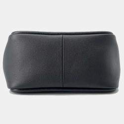 Prada Black Leather Mini Tote Bag