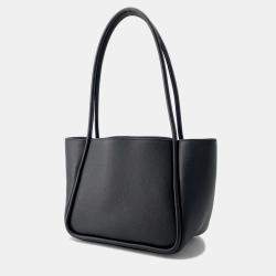 Prada Black Leather Mini Tote Bag