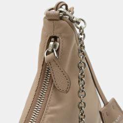 Prada Beige Nylon Re-Edition Shoulder Bag