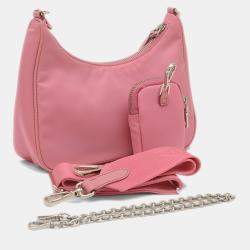 Prada Pink Nylon Re-Edition Shoulder Bag 