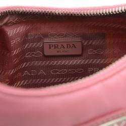 Prada Pink Nylon Re-Edition Shoulder Bag 