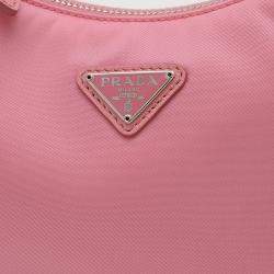 Prada Pink Nylon Re-Edition Shoulder Bag 