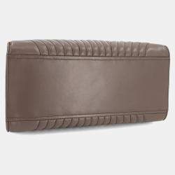 Prada Grey Leather Diagramme Shoulder Bag