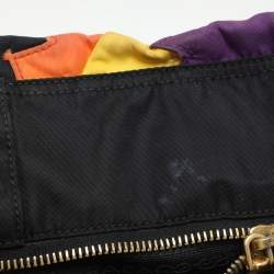 Prada Multicolor Patchwork Nylon Swing Tote