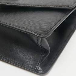 Prada Black Saffiano and Soft Leather Shoulder Bag
