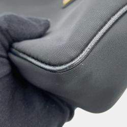 Prada Black Nylon Leather Re-Edition 2005 Shoulder Bag