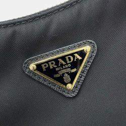 Prada Black Nylon Leather Re-Edition 2005 Shoulder Bag