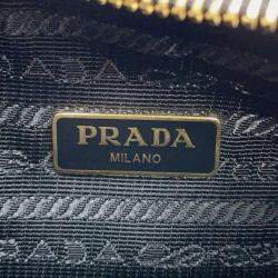 Prada Black Nylon Leather Re-Edition 2005 Shoulder Bag