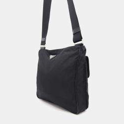 Prada Black Nylon Messenger Bag