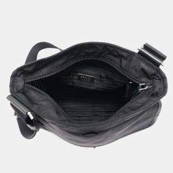 Prada Black Nylon Messenger Bag