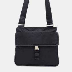 Prada Black Nylon Messenger Bag