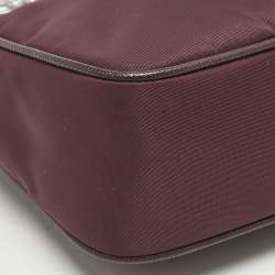 Prada Burgundy Tessuto Nylon Re-Edition 2005 Shoulder Bag