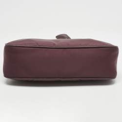 Prada Burgundy Tessuto Nylon Re-Edition 2005 Shoulder Bag