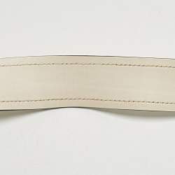 Prada White Leather Cahier Flap Shoulder Bag