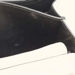 Prada White Leather Cahier Flap Shoulder Bag