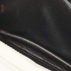 Prada White Leather Cahier Flap Shoulder Bag