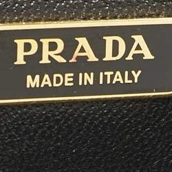 Prada White Leather Cahier Flap Shoulder Bag