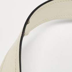 Prada White Leather Cahier Flap Shoulder Bag